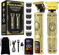 Beard Trimmer Hair Clippers Men, Professional T-Blade Beard Trimmer, Cordless USB Rechargeable Detailer with LCD Screen, Grooming Kit 7 in 1 for Barbers and Home, Gifts for Men Haircut