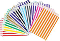 5x7" Pack of 100 Assorted Striped Paper Sweet Bags Ideal for Any Occasion & can be used as Party, Candy, Sweet, Gift, Popcorn, Small Paper bags (Mixed, 5x7-100 Bags)