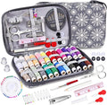 Sewing Kit with Flower Case, Complete Threads and Needles Set, Basic Sewing Accessories 24Pcs Thread Spool for Adults, DIY, Home, Travel & Emergency – Compact and Portable