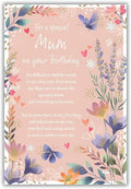IC&G Birthday Card for Mum - Sentimental Wording & Floral Butterfly Design - Foil Finish - Pretty Birthday Greeting Card for a Special Mum - For Her