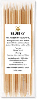 Bluesky Wooden Cuticle Pushers, Orange Wood Sticks, Double End Wooden Cuticle Pusher, Nail Art, Manicure Pedicure Tools, 11.5cm/4.5 inches (10 Pieces)