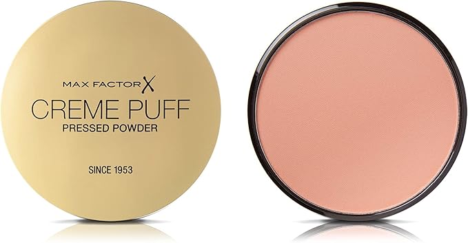 Max Factor Cream Puff Pressed Compact Powder, 21 g, 53 Tempting Touch(without a sponge)