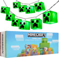 Minecraft Fairy Lights Battery Operated LED String Lights Indoor Creeper Room Decor 2 Modes Dorm Bedroom Accessories Gamer Gifts for Boys