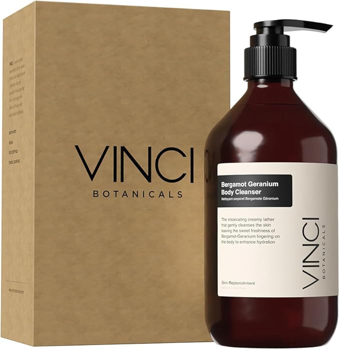 Bergamot Geranium Body Cleanser | Aromatic Body Wash to Hydrate & Balance Skin | Alternative to Regular Soap | Fresh & Sweet Aroma | Vegan, Cruelty & Paraben-Free | 500 ml