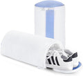 Shoe Washing Machine Bag 2Pcs, Fluffy Fibers Keep 360° Wrap-around Cleaning, Trainer Washing Machine Bag Durable Hidden Zipper Reusable for Shoes and Clothing, for Sneakers, dolls（White)