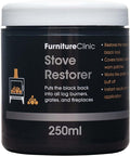 Furniture Clinic Stove Restorer - Restores The Natural Matt Black Colour on Log Burners, Iron Grates, & Fireplaces. Works Like a Polish - 250ml