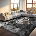 Rugs Living Room - 160x230cm Dark Grey Large Rug for Living Room - Ultra Soft Fluffy Shaggy Rugs for Bedroom, Indoor Nursery Carpets for Kids Room Home Decor, Non Shedding, Anti-Slip Backing
