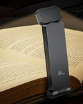 86lux Book Light, Rechargeable Clip-On LED Reading Light for Bed & Night Use - 3 Color Temperatures with Stepless Dimming, Ultralight Bookmark Design for Kids, Book Lovers, Grey[Energy Class A]