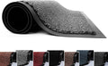 Washable Door Mats - Heavy Duty, Non-Slippery & Stylish Floor Mat - Door mat indoor Large Rubber Indoor & Outdoor Doormats for Perfect Dust Grabbing (Grey-waved, 40 x 60 CM)