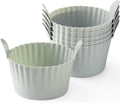Ramekins for Air Fryer, Air Fryer Egg Mould, Large Muffin Cases for Air Fryer (Pack of 6), Grey