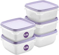SmartStore Food Storage Containers 0.5L Set of 5 - Suitable for Fridge and Freezer - BPA Free Meal Prep Containers Reusable, Microwavable, Dishwasher Safe, Stackable and Nestable