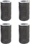 LOMYLM 4pcs Hair Rollers Self Grip, Sticky Hair Rollers Heatless Rollers for Hair Volume, Salon Hairdressing Curlers Curling Tools (Black)