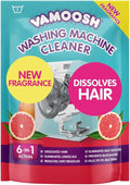 Vamoosh 6-in-1 Washing Machine Cleaner, Pink Grapefruit Scent. Dissolves Hair, Eliminates Bad Odours, Removes Limescale, Deep Clean, Leaves Smelling Fresh, Antibacterial, Descales, 1 Wash