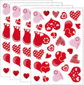 TUPARKA 4 Sheets 100Pcs Hearts-Shape Valentine's Day Window Clings for Valentine's Decoration Wedding Party Birthday Party Supplies