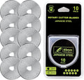 45 mm Rotary Cutter Blade (Pack of 10) Fits Olfa Rotary Cutter, Fiskars Rotary Cutter,Turecut Rotary Cutter,Sewing Accessories,Quilting Ruler,Quilting Accessories
