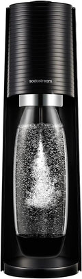 SodaStream - Terra Sparkling Water Maker, Quick Connect CO2 System, Includes 60L Gas Cylinder, BPA-Free 1L Bottle, Eco-Friendly & Reduces Plastic Waste, Black
