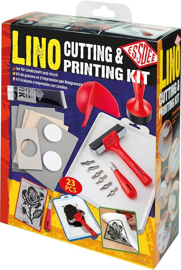 Essdee L5PKR1 Lino Cutting & Printing Kit (23 Pieces)