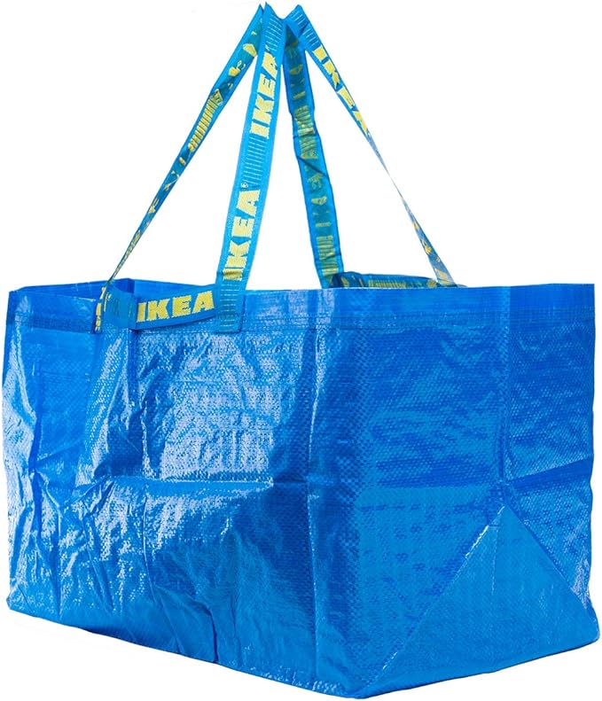 Ikea FRAKTA Carrier Bags, Blue, Large, 71 Litres - Set of 10
