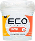 Eco Style Krystal Eco Styler Hair Gel, Hydrate and Style, Alcohol-Free, Clear 473 ml (Pack of 1)