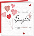 Valentines Card For A Special Daughter Valentine's Day Cards On Thick Hammered Textured Card With Red Envelope Cute Valentines Card Daughter