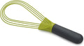 Joseph Joseph Twist Whisk- 2 in 1 - flat and balloon whisk - Suitable for non-stick cookware, Silicone, Grey / Green