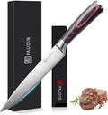 PAUDIN Carving Knife, Kitchen Knife 8 Inch, German High Carbon Stainless Steel with Wooden Handle, for Home Restaurant & Outdoor Use, Come with Gift Box