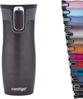 Contigo West Loop Autoseal Travel Mug, Stainless Steel Thermal Mug, Vacuum Flask, Leakproof Tumbler, Coffee Mug with Easy-Clean Lid