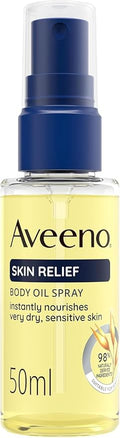 Aveeno Daily Moisturising Body Cleansing Oil (1x 50ml), Nourishing Shower Body Oil for Normal to Dry Skin, Soap-Free, Lightly Scented & Vegan* with Soothing Prebiotic Triple Oat