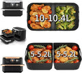 Large Silicone Air Fryer Liners for Ninja Flex Drawer Air Fryer Accessories AF500UK/ Cosori Dual Blaze TwinFry 10L / Ninja Foodi Flexdrawer Dual Air Fryer 10.4L AF500UK