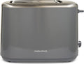 Morphy Richards Equip 2 Slice Toaster, Defrost and Reheat, Browning Controls, Variable Wide Slots, Removable Crumb Tray, Stainless Steel, 800W, Grey, 222068