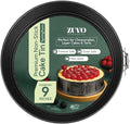 Zuvo Non-Stick Springform Cake Tin (22cm /9 inches) – Carbon Steel Round Baking Pan with Loose Base, Easy Clip Release, Oven, Fridge & Freezer Safe, Leak-Resistant Bakeware Cheesecake Tin