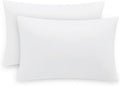 Aisbo White Pillow Cases 2 Pack - Standard Plain Pillowcases Set of 2, Soft Microfiber Pillow Cover with Envelope Closure 50x75 cm