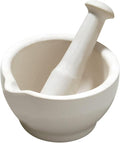 Premier Housewares Stoneware Mortar and Pestle - White,H7 x W12.50 x D12.50cm
