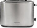 Morphy Richards Equip 2 Slice Toaster, Defrost and Reheat, Browning Controls, Variable Wide Slots, Removable Crumb Tray, 800W, Stainless Steel, 222067, Brushed