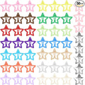 50PCS Star Hair Clips for Girls Non-slip Colorful Snap Kawaii Hair Clips Hair Barrettes Metal Cute Hairpins Star Hair Accessories for Women Girls