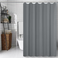 Grey Shower Curtain, Mould Proof and Mildew Resistant Washable Polyester Bathroom Curtains w/12pcs Hooks (71x71inch,180x180cm)