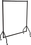 Amazon Basics Heavy Duty Clothes Rail Garment Rail, 1.21 x 1.52 m, Black