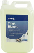 Clearly Thick Bleach, 5L, Extra Strong Toilet Bleach Liquid for Sanitisation and Disinfection, Cleaning Products for Home and Workplace