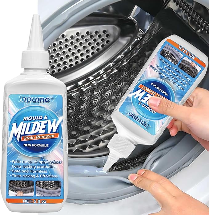 Mould Remover Gel, Deep Cleaning Gel for Household Mould and Mildew, Removes Stains from Toilet, Washing Machine, Bathroom Seal, Kitchen Sink, Tile Grout (1 Pack)