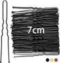 7cm Hair Pins for Buns, 50pcs Bobby Pins Black, U Shaped Hair Pins for Women Girls, Hair Grips for Thick Hair, Hair Styling Accessories for Wedding Salon Home Use (Black, 2.76 Inch)