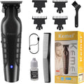 Kemei 2299 Professional Hair Trimmer for Men Electric Hair Clippers Zero Gapped T Blade Beard Trimmers Barber Hair Cuttings Kit Cordless Gift for Men