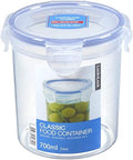 Lock & Lock HPL932D Round Storage Container - Clear/Blue, 700ml