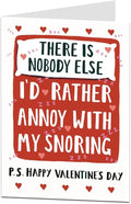 LimaLima Funny Valentines Day Card Perfect For Wife Humorous Annoy With My Snoring Design