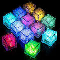 Kids Sensory Toys, 12PCS Led Light Up Bath Toys, Sensory Bath Toys, Liquid Sensor Bath Lights, Light Up Ice Cubes for Bath