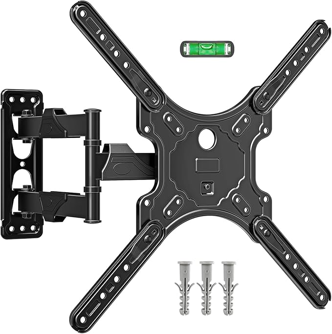 MOUNTUP TV Wall Bracket for Most 26-60 Inch LED, LCD, OLED Flat & Curved TV, Full Motion TV Mount with Tilt Swivel Extension, Max VESA 400x400mm up to 35KG, EU0079
