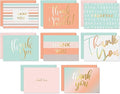 Sweetzer & Orange Blank Thank You Cards with Envelopes, Set of 24 Notecards in 3 Colors, Includes Card Box, Perfect for Teachers, Baby Showers, Weddings, or Business Appreciation