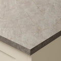 Omega Sleek Minos Stone Square Edge Laminate Kitchen Edging Strip 4200 x 33mm, Matching Stone Effect Trim for Worktops and Breakfast Bars