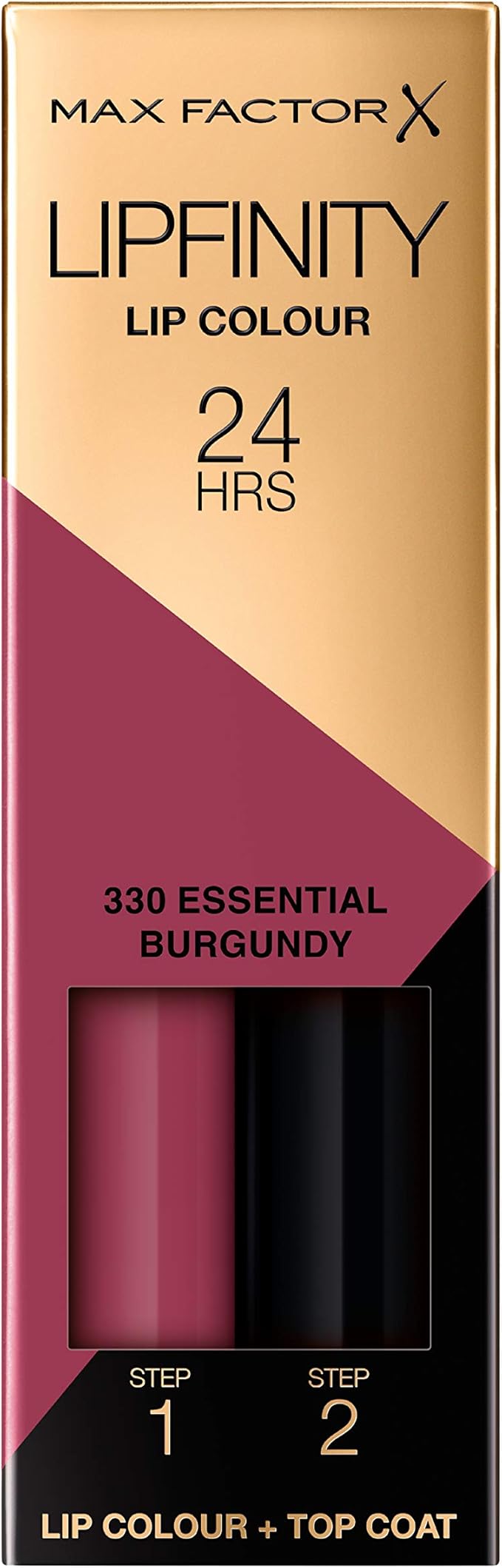 Max Factor Lipfinity Long-Lasting Two Step Lipstick - 330 Essential Burgundy, 4.2g