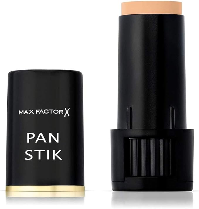MAX FACTOR - Pan Stik Foundation - Rich Creamy Foundation, Smoothing Effect, Full Coverage, Dewy Skin Look - Normal To Dry Skin - 14 Cool Copper - 9g