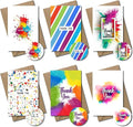 24-Pack Thank You Cards Multipack with Envelopes and Free Stickers - Blank Watercolor Greeting Cards for Weddings, Teachers, Kids, Baby Showers, Christmas, and Birthdays